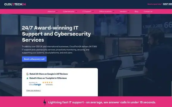 CloudTech24 website homepage