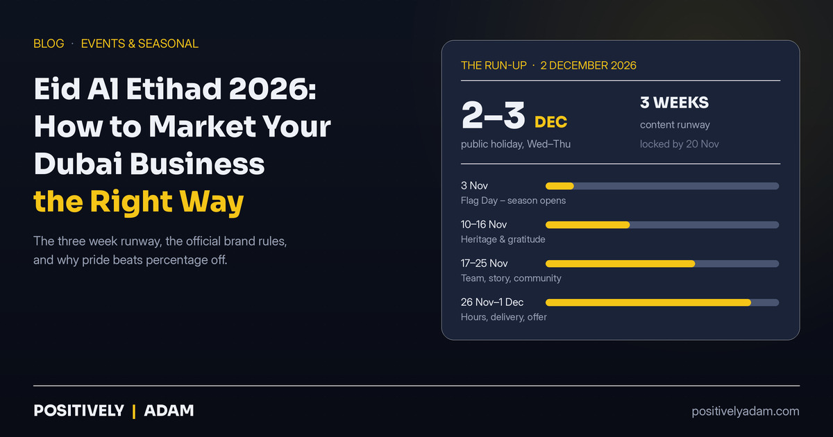 How Should Dubai Businesses Market for Eid Al Etihad 2026?