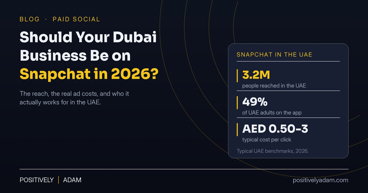 Should Your Dubai Business Be on Snapchat in 2026?